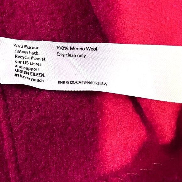 Eileen Fisher Boilded100% merino wool Cardigan Jacket Size Medium - Picture 14 of 14